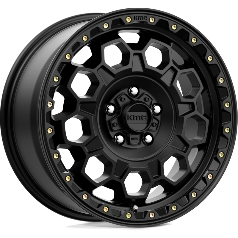 Jantes KMC KM545 Trek Satin Black 17x8 avec motif de boulon 5x114.3 — Roues et jantes