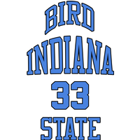 T-shirt de basketball Larry Bird Indiana State 33 pour hommes — T-shirts pour hommes