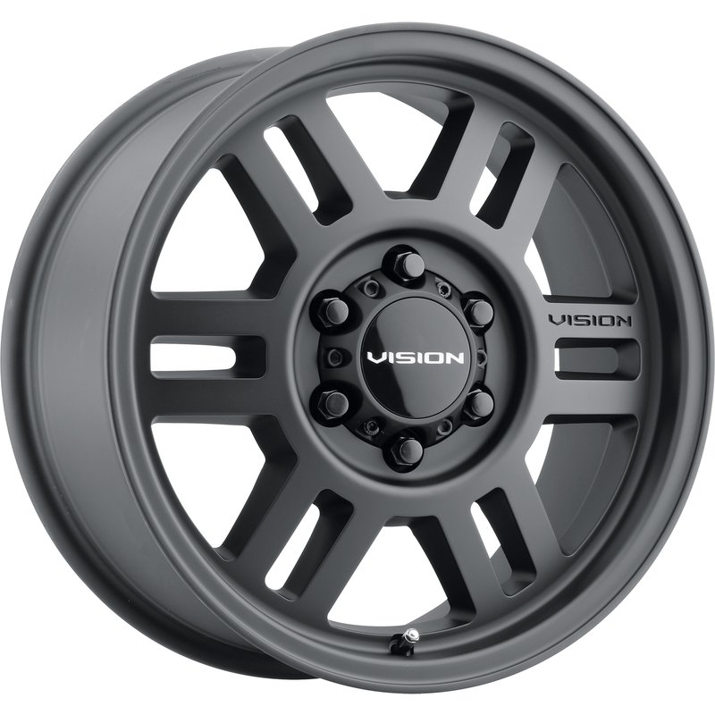 Vision Off Road 355 Manx 2 Overland Van Satin Black Wheels 17x7.5 — Wheels & Rims