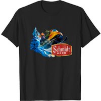 T-shirt noir pour hommes Schmidt Beer Snowmobile