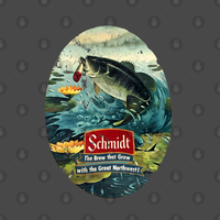 T-shirt Noir pour Hommes Schmidt Beer Bass