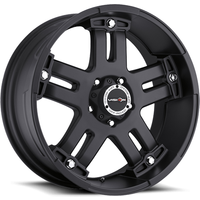 Vision Off Road 394 Matte Black Wheel with Machined Face - 22x9.5 — Wheels & Rims