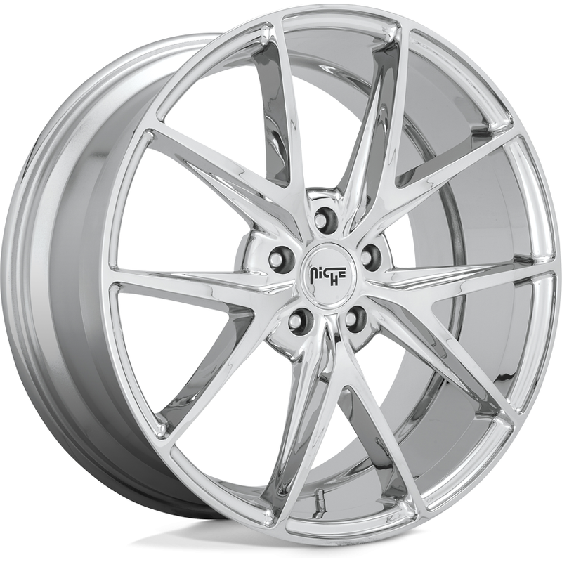 Niche M248 Misano Chrome Wheels - 18x8, 5x114.3, 40 Offset — Wheels & Rims