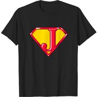 Super J Superman Men's Black T-Shirt