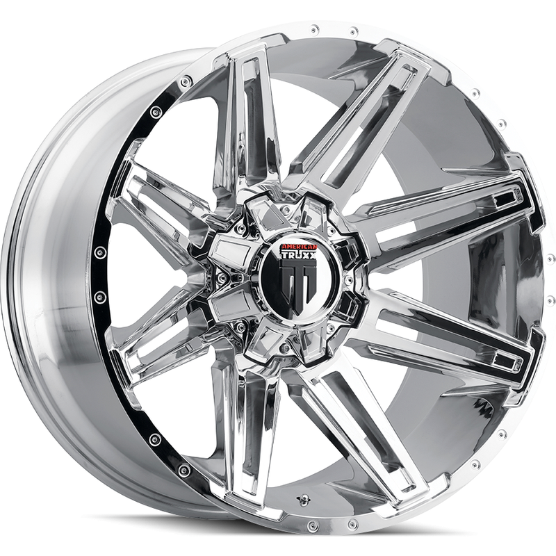 American Truxx AT1903 Boom Chrome Wheels - 22x12 - 6x135 -44 Offset — Wheels & Rims