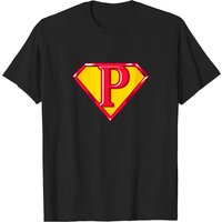 Super P - T-shirt Superman pour hommes en noir