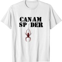 T-shirt Can-am Noir et Rouge Spider pour Hommes