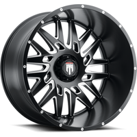 American Truxx AT184 DNA Black Milled Wheels - 22x12 - 6x135 -44 — Wheels & Rims