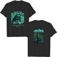 T-shirt double face Justin Bieber Justice World Tour 2022