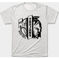 Trojans Basketball Sport White T-Shirt for Men
