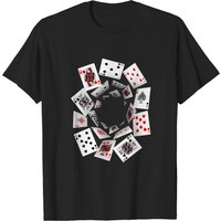 Falling Cards Playing Cards T-Shirt for Men