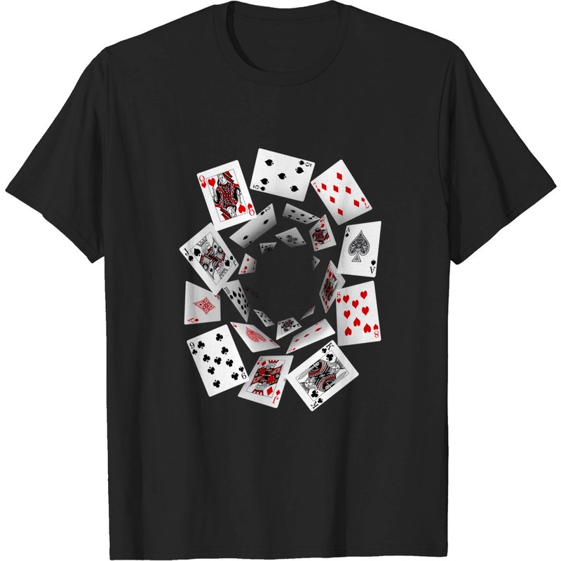 T-shirt Falling Cards Cartes à Jouer pour Hommes — T-shirts pour hommes