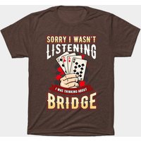 Bridge Card Game T-Shirt for Men - Funny Player Gift