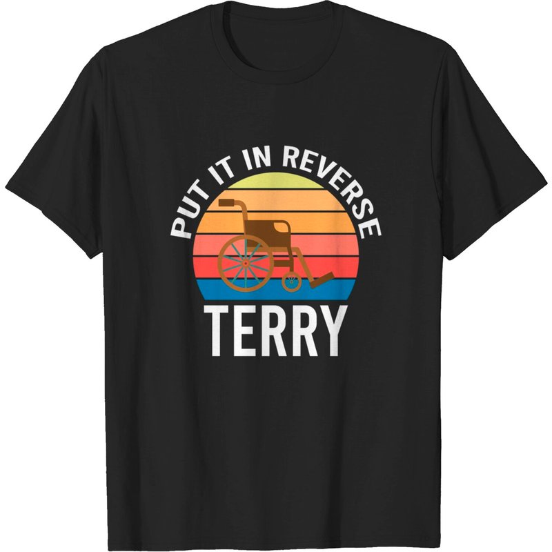 Put It In Reverse Terry Back Up T-shirt for Men — Mens T Shirts