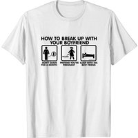 T-shirt How Break Up W BF - Boyfriend pour hommes — T-shirts pour hommes