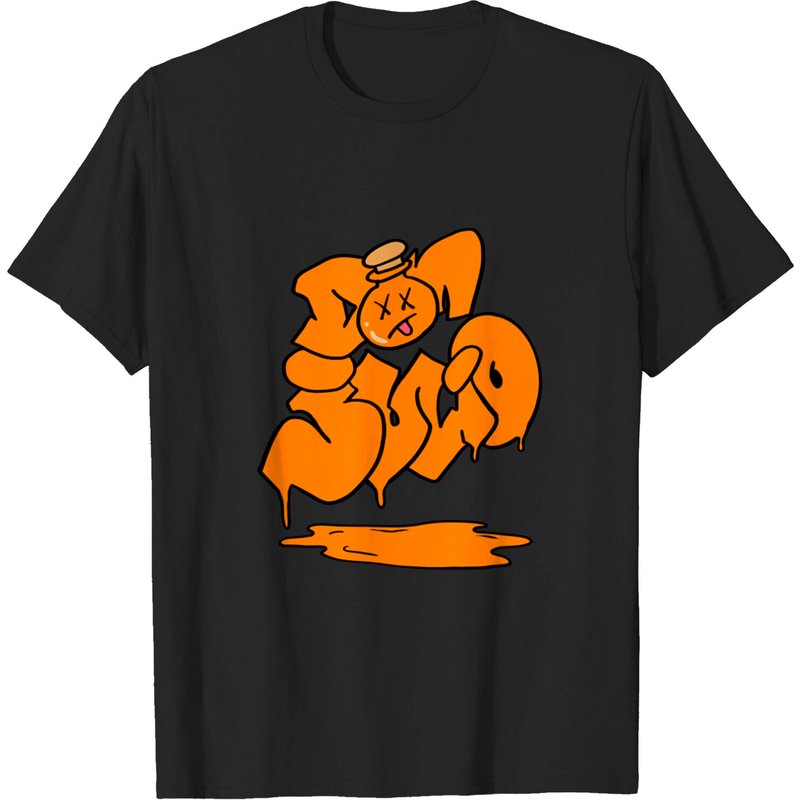 Don Julio Orange Drip Hiphop T-Shirt for Men Black