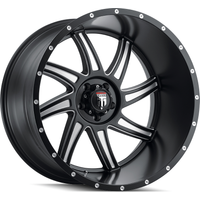 Roues American Truxx AT162 Vortex Noires Moulées - 20x10 - 6x135 — Roues et jantes
