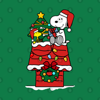 T-shirt Snoopy Célébrer Noël avec Woodstock pour hommes — T-shirts pour hommes