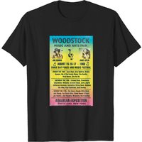 Woodstock 1969 Rainbow Poster Men's T-Shirt