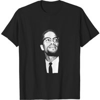 T-shirt pour hommes Malcom X en noir