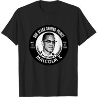 Malcolm X Vintage Button Design Men's T-Shirt — Mens T Shirts
