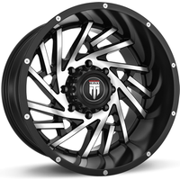 American Truxx AT161 WEB Gloss Black Machined Wheels - 20x10 — Wheels & Rims