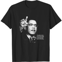 Malcom X Men's T-Shirt in Black — Mens T Shirts