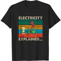 T-shirt pour hommes Electricity Explained en noir