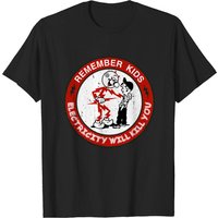 Avertissement Reddy Kilowatts L'électricité peut tuer T-shirt pour hommes — T-shirts pour hommes