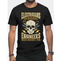 T-shirt Humour Électricien pour Hommes - Noir — T-shirts pour hommes