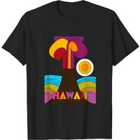 Hawaii 1960s Travel T-Shirt for Men - Black — Mens T Shirts
