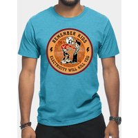 Electricity Will Kill You - Remember Kids Classic #3 T-Shirt - Reddy Kilowatt — Mens T Shirts