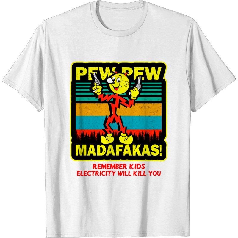 T-shirt Pew Pew Reddy Kilowatt pour hommes — T-shirts pour hommes