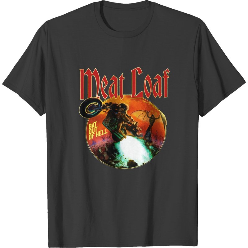 T-Shirt Vintage Meatloaf Bat Out Of Hell pour Hommes — T-shirts pour hommes