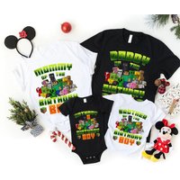 Minecra Family Matching Custom Shirt for Men — Mens T Shirts