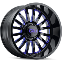 Cali Off Road 9110 Summit Gloss Black Blue Milled Wheels 20x10 — Wheels & Rims
