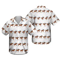 Chemise hawaïenne 3D Kentucky Derby Horse Racing pour hommes — Chemises décontractées pour hommes