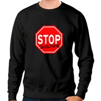 Sweatshirt Unisexe Stop Snitching en Mélange Épais — Sweats à capuche pour hommes