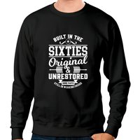 Sweatshirt Original et Non Restauré Built In The Sixties - Unisexe Noir