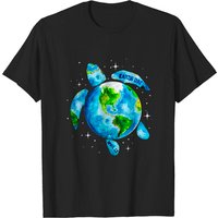 Earth Day 2022 Sea Turtle Art T-Shirt for Men