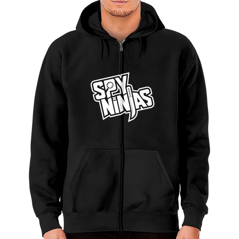 Hoodie à fermeture éclair Clay Style Spy Gaming Ninjas pour hommes — Sweats à capuche pour hommes