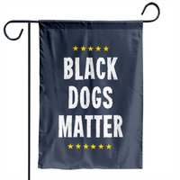 Drapeaux de jardin Black Dogs Matter Rescue Labs pour chiots
