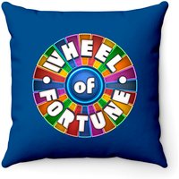 Wheel Of Fortune Logo Throw Pillow — Decorative Cushions