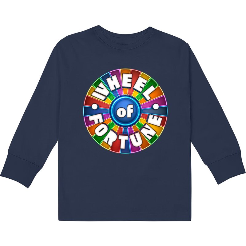 T-shirt à manches longues Logo Wheel Of Fortune pour enfants — T-shirts pour hommes
