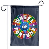 Wheel Of Fortune Logo Garden Flag — Decorative Flags