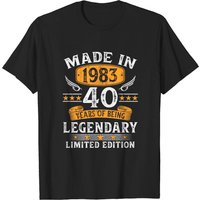 Made In 1983 40th Birthday T-Shirt for Men