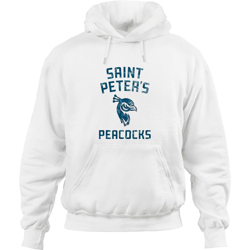 Saint Peters University Peacocks Logo Hoodie for Unisex — Mens Hoodies