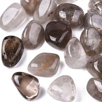 Perles de Quartz Fumé Naturel pour Méditation et Fabrication de Pendentifs — Perles à bijoux