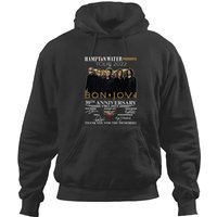 Bon Jovi 2022 Tour Hoodies for Unisex in Black
