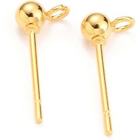 Trouvailles de boucles d'oreilles à tige en acier inoxydable 304 avec boucle